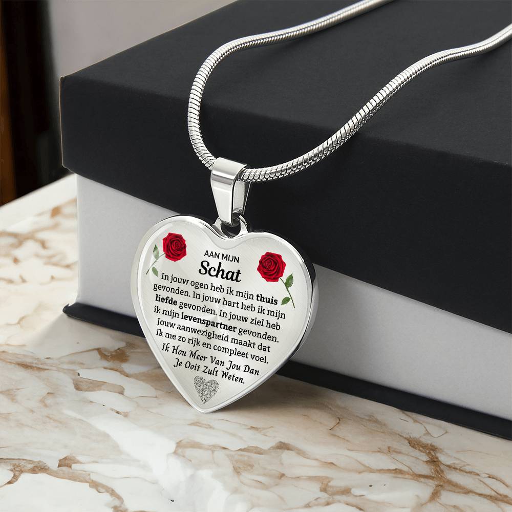 Heart Necklace - I Love You More Than You'll Ever Know - To My Darling