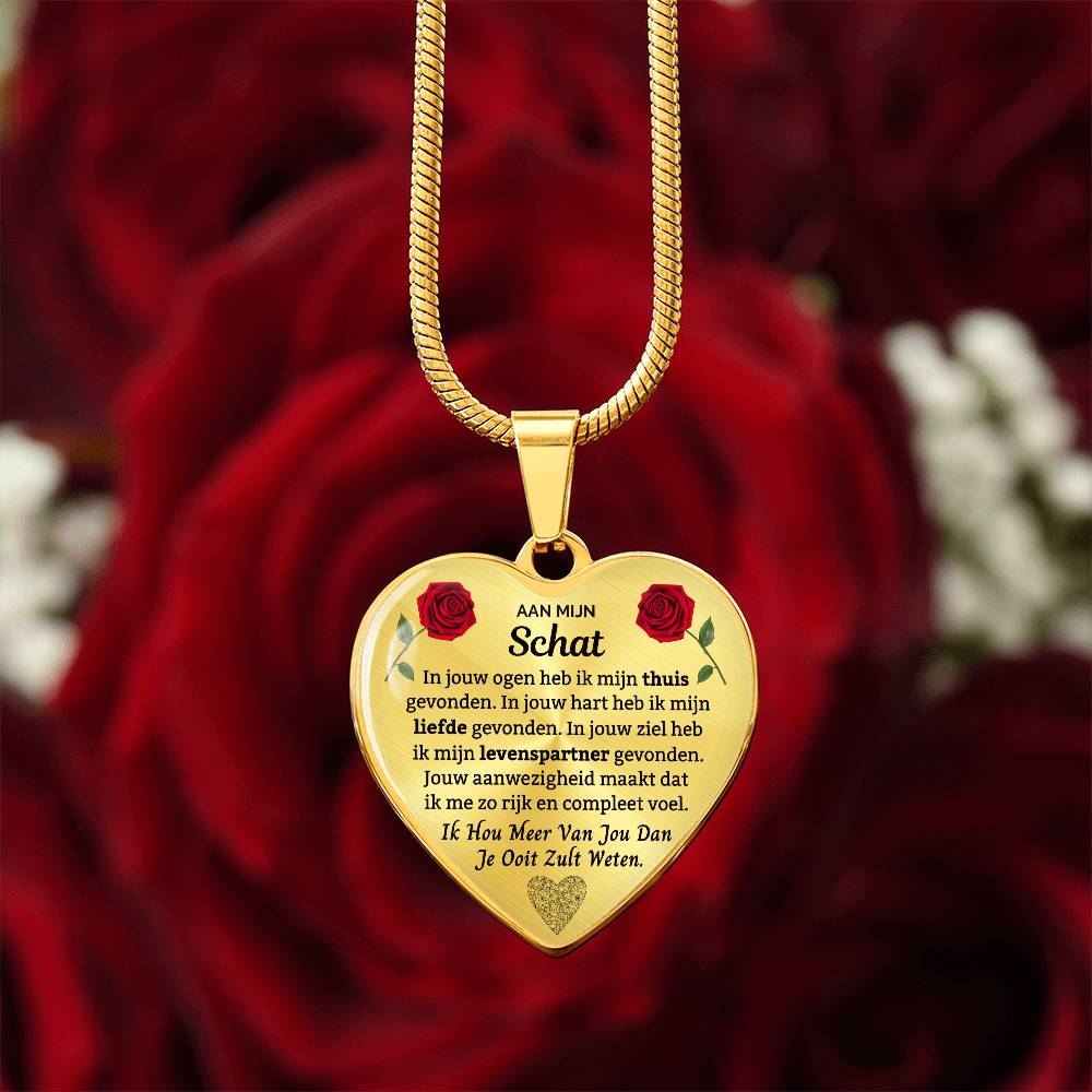 Heart Necklace - I Love You More Than You'll Ever Know - To My Darling
