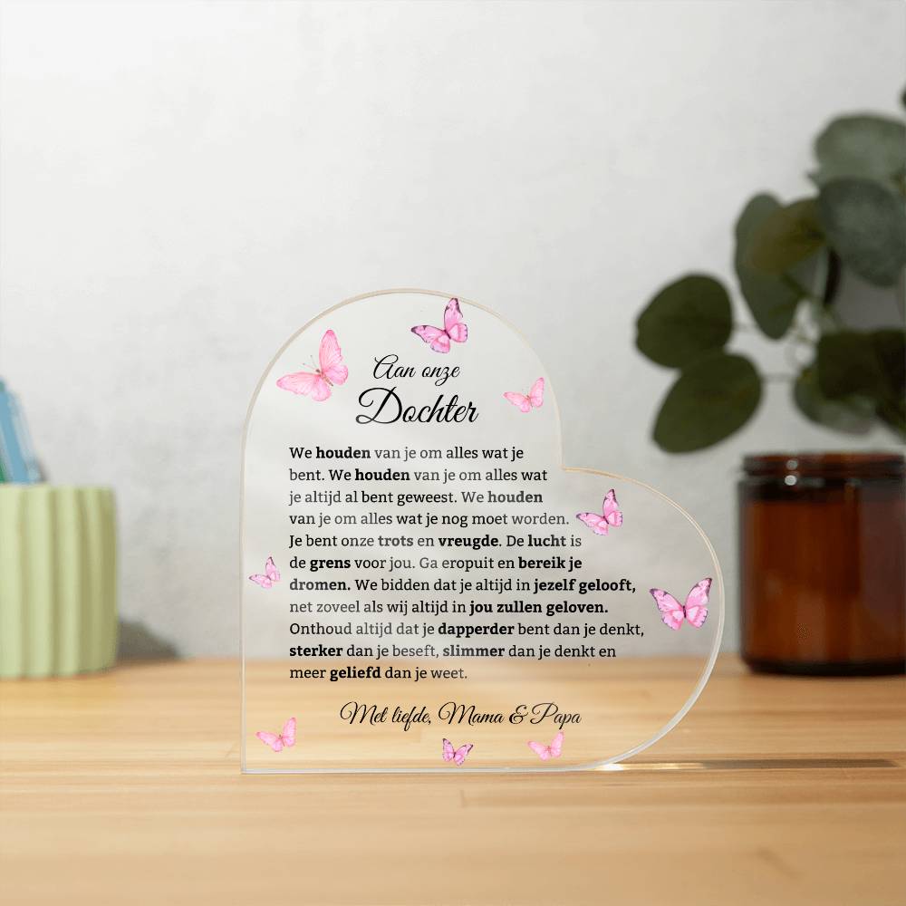 Beautiful Gift for Daughter from Mom and Dad ‘You are our pride and joy’ Plaque