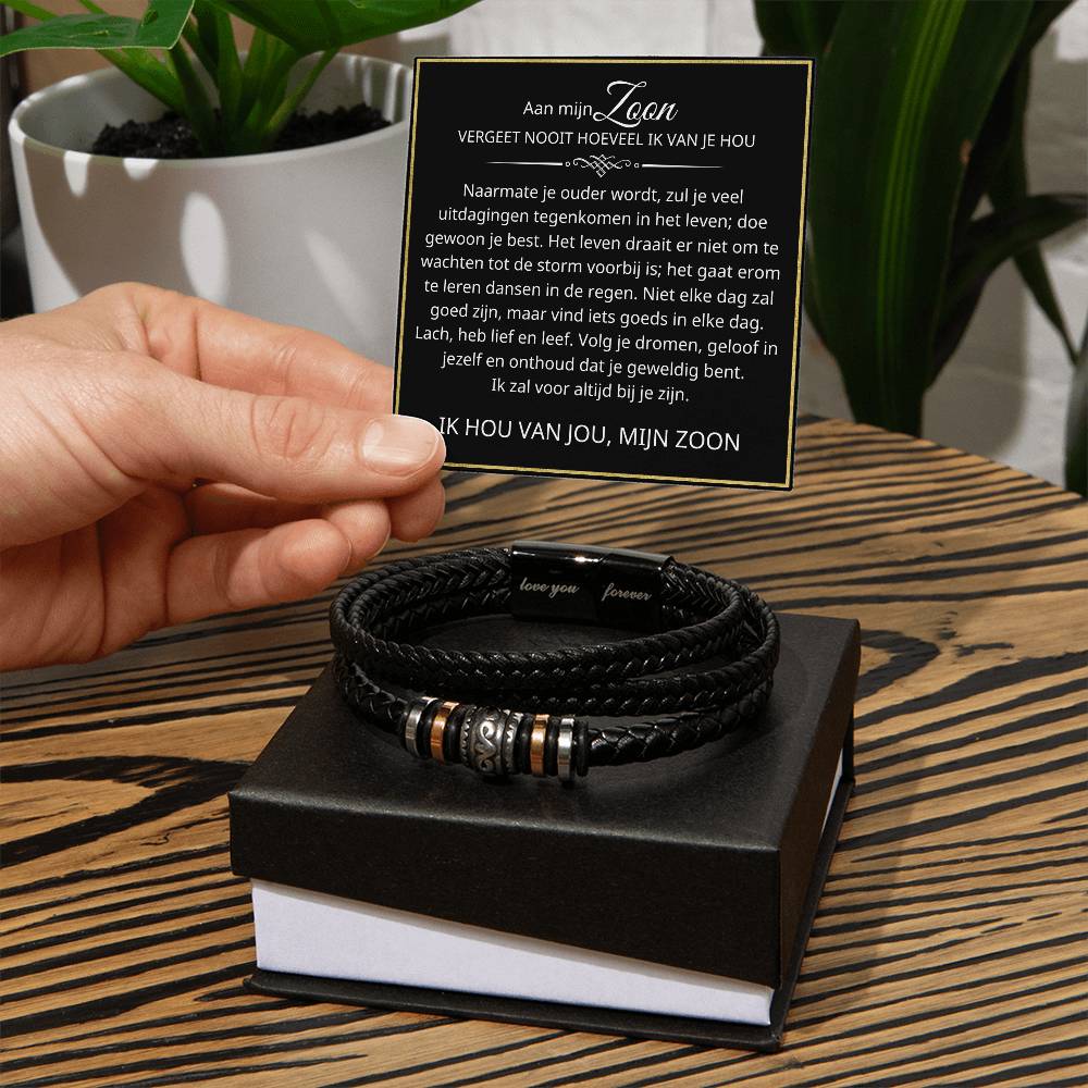 To my son - Follow your dreams - Learning Bracelet