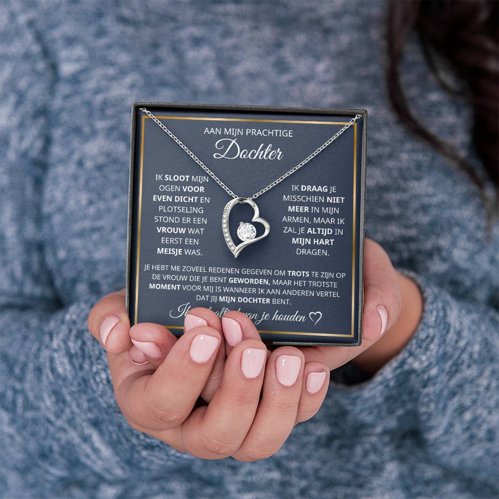 To My Daughter - Luxury Gift - Heart Necklace