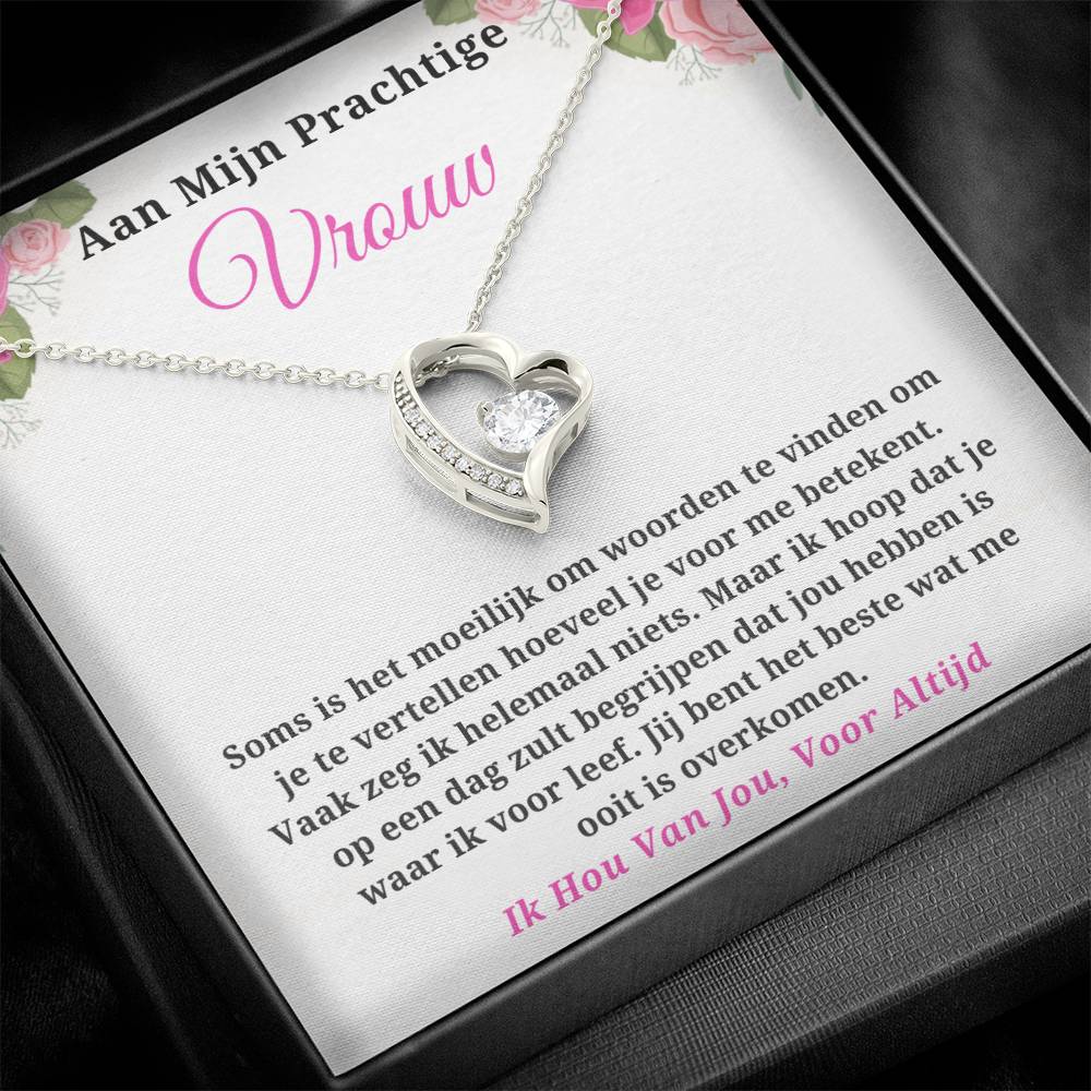 To My Wife - You are the best thing that ever happened to me - Heart Necklace