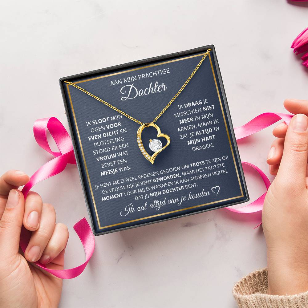 To My Daughter - Luxury Gift - Heart Necklace