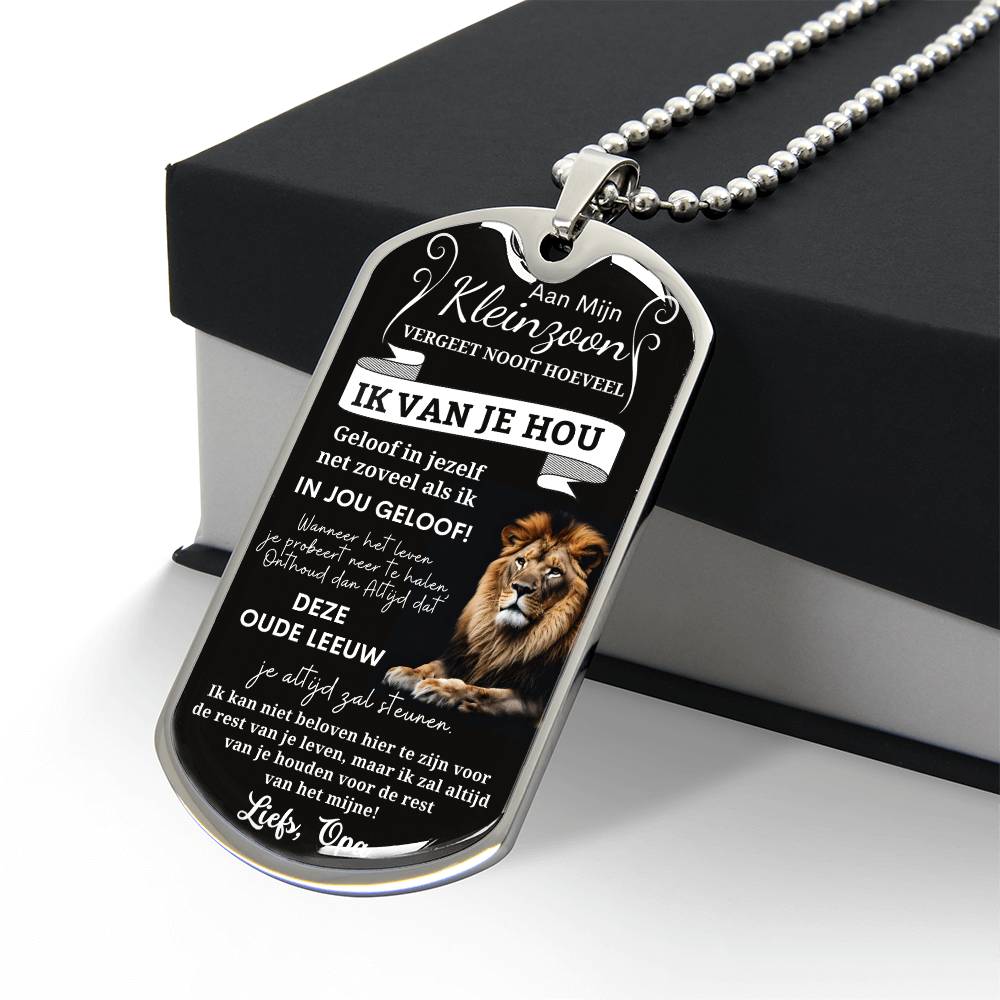 To My Grandson - Believe in Yourself - Love Grandpa