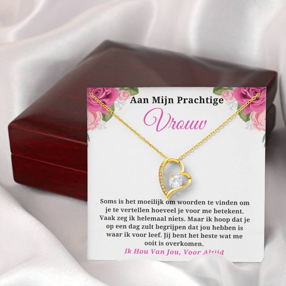 To My Wife - You Are the Best Thing That Ever Happened to Me - Heart Necklace